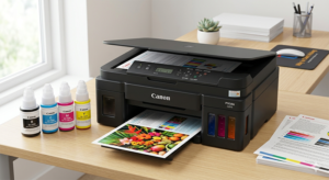 Giải pháp in, scan, copy đa năng, tiết kiệm mực tại Bình Tân. Máy in phun màu đa năng Canon PIXMA G2010 chính hãng tại Máy in Danh Hoàng
